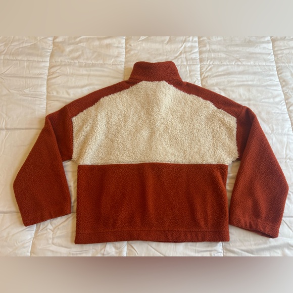 Columbia Lodge Sherpa Fleece Retro Outdoor Cozy Soft Pullover Sweatshirt Medium - Picture 6 of 16